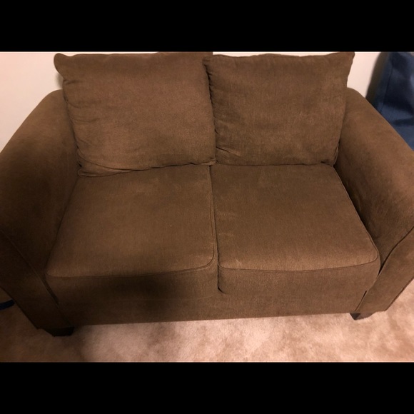 Couch and love seat combo! “Brown” - Picture 2 of 8